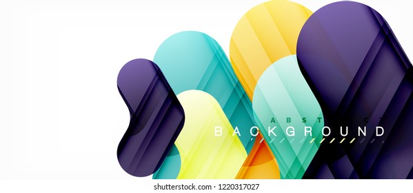 Shiny glossy arrows background, clean modern geometric design, futuristic composition