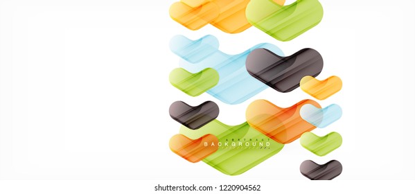 Shiny glossy arrows background, clean modern geometric design, futuristic composition