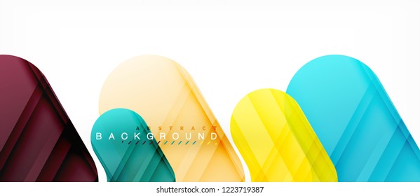 Shiny glossy arrows background, clean modern geometric design, futuristic composition