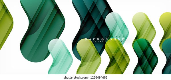 Shiny glossy arrows background, clean modern geometric design, futuristic composition