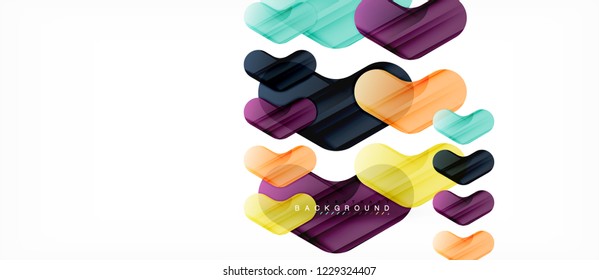 Shiny glossy arrows background, clean modern geometric design, futuristic composition