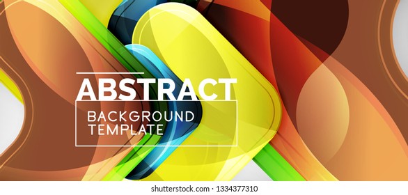 Shiny glossy arrows background, clean modern geometric design, futuristic composition, vector illustration