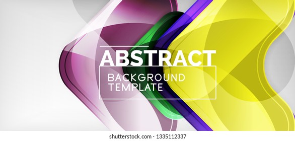 Shiny glossy arrows background, clean modern geometric design, futuristic composition, vector illustration