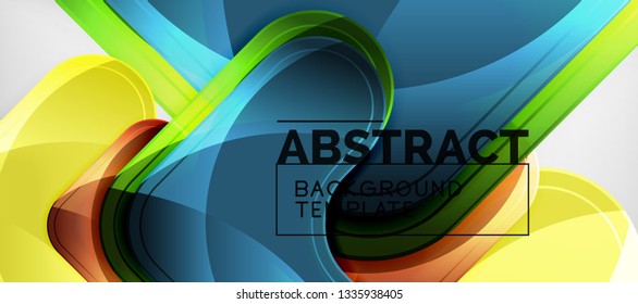 Shiny glossy arrows background, clean modern geometric design, futuristic composition, vector illustration