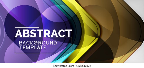 Shiny glossy arrows background, clean modern geometric design, futuristic composition, vector illustration