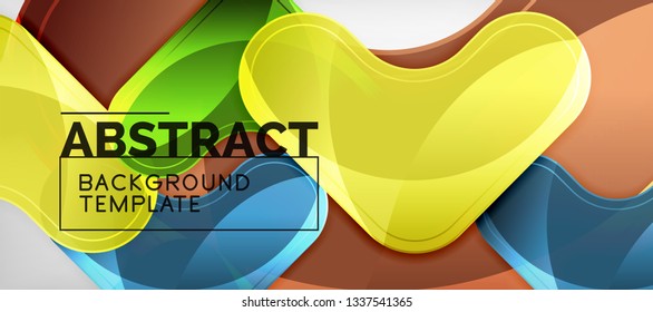 Shiny glossy arrows background, clean modern geometric design, futuristic composition, vector illustration