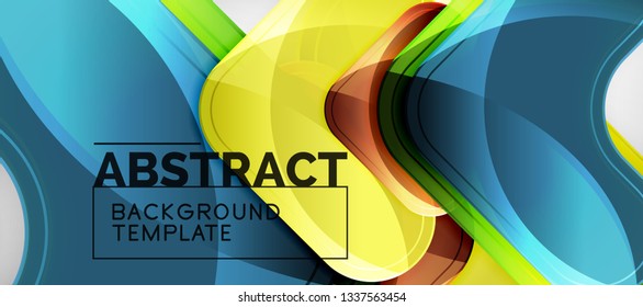 Shiny glossy arrows background, clean modern geometric design, futuristic composition, vector illustration