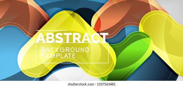 Shiny glossy arrows background, clean modern geometric design, futuristic composition, vector illustration