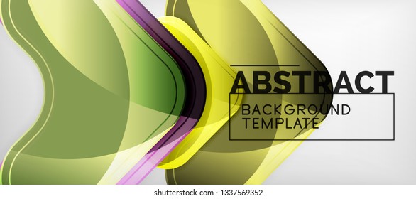 Shiny glossy arrows background, clean modern geometric design, futuristic composition, vector illustration