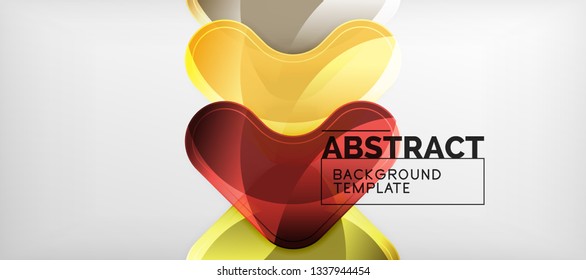 Shiny glossy arrows background, clean modern geometric design, futuristic composition, vector illustration
