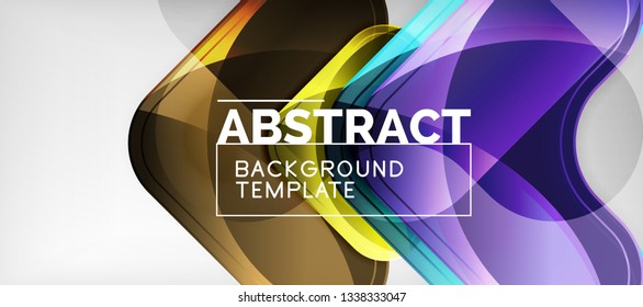 Shiny glossy arrows background, clean modern geometric design, futuristic composition, vector illustration
