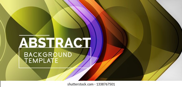 Shiny glossy arrows background, clean modern geometric design, futuristic composition, vector illustration