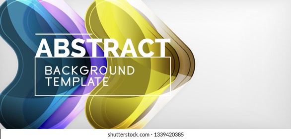 Shiny glossy arrows background, clean modern geometric design, futuristic composition, vector illustration
