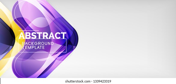 Shiny glossy arrows background, clean modern geometric design, futuristic composition, vector illustration