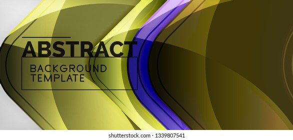 Shiny glossy arrows background, clean modern geometric design, futuristic composition, vector illustration