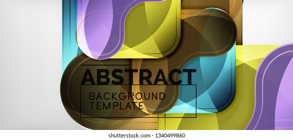 Fondo brillante brillante brillante, diseño geométrico moderno limpio, composición futurista, ilustración vectorial