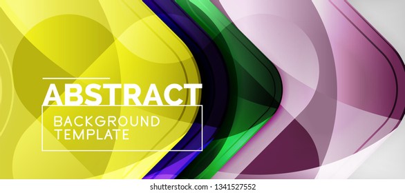 Shiny glossy arrows background, clean modern geometric design, futuristic composition, vector illustration