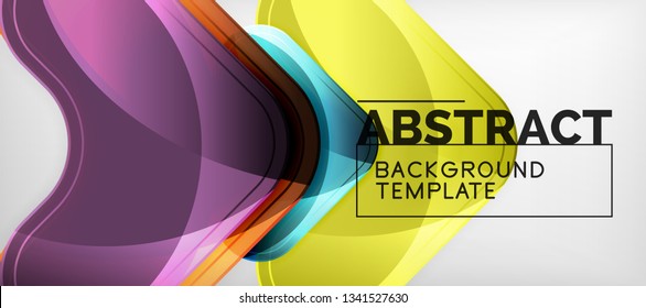 Shiny glossy arrows background, clean modern geometric design, futuristic composition, vector illustration