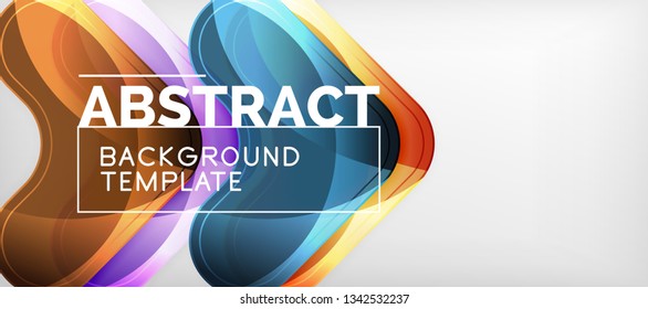 Fundo brilhante das setas brilhantes, design geométrico moderno limpo, composição futurista, ilustração vetorial