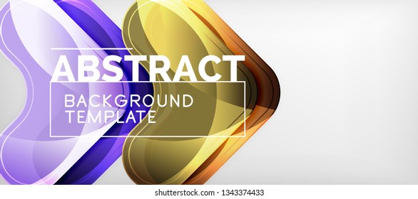 Shiny glossy arrows background, clean modern geometric design, futuristic composition, vector illustration