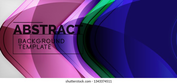 Shiny glossy arrows background, clean modern geometric design, futuristic composition, vector illustration
