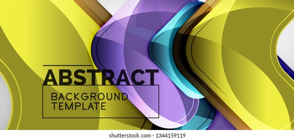 Shiny glossy arrows background, clean modern geometric design, futuristic composition, vector illustration