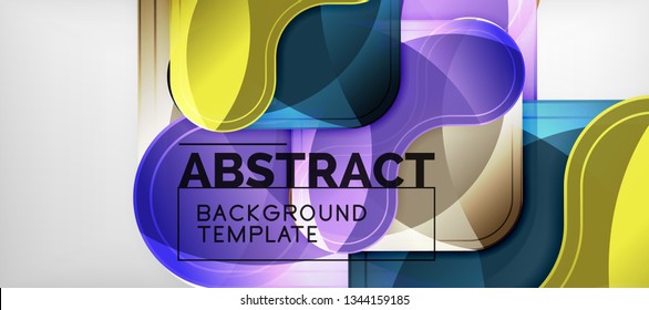 Fondo brillante brillante brillante, diseño geométrico moderno limpio, composición futurista, ilustración vectorial