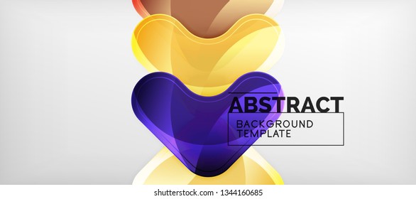 Shiny glossy arrows background, clean modern geometric design, futuristic composition, vector illustration
