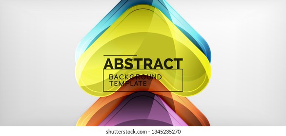 Shiny glossy arrows background, clean modern geometric design, futuristic composition, vector illustration