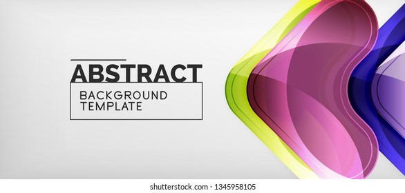 Fundo brilhante das setas brilhantes, design geométrico moderno limpo, composição futurista, ilustração vetorial