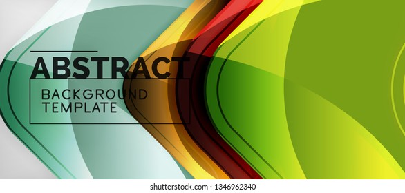 Shiny glossy arrows background, clean modern geometric design, futuristic composition, vector illustration