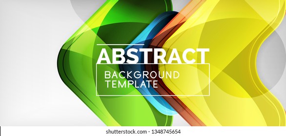 Shiny glossy arrows background, clean modern geometric design, futuristic composition, vector illustration