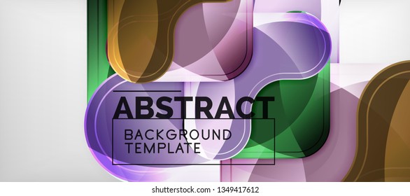 Fondo brillante brillante brillante, diseño geométrico moderno limpio, composición futurista, ilustración vectorial
