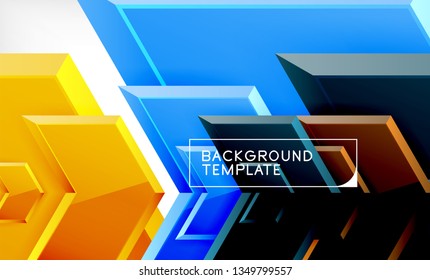 Fondo brillante brillante brillante, diseño geométrico moderno limpio, composición futurista, ilustración vectorial