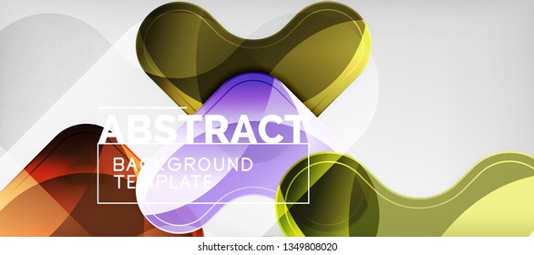 Shiny glossy arrows background, clean modern geometric design, futuristic composition, vector illustration