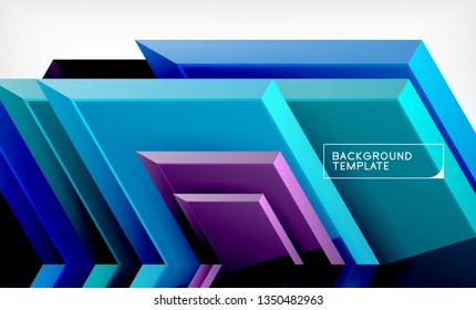 Shiny glossy arrows background, clean modern geometric design, futuristic composition, vector illustration