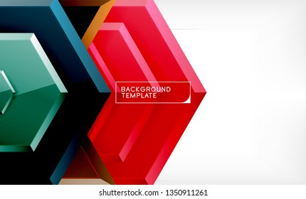Fondo brillante brillante brillante, diseño geométrico moderno limpio, composición futurista, ilustración vectorial