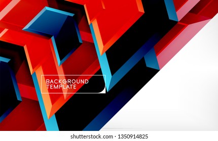 Fondo brillante brillante brillante, diseño geométrico moderno limpio, composición futurista, ilustración vectorial