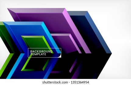 Shiny glossy arrows background, clean modern geometric design, futuristic composition, vector illustration