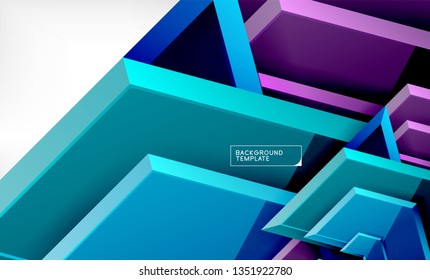 Fondo brillante brillante brillante, diseño geométrico moderno limpio, composición futurista, ilustración vectorial