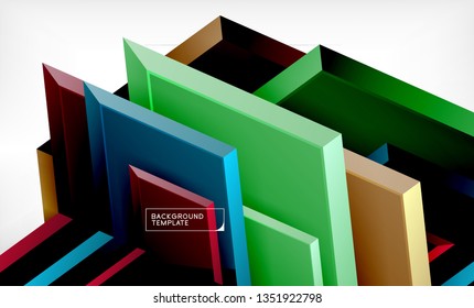 Shiny glossy arrows background, clean modern geometric design, futuristic composition, vector illustration
