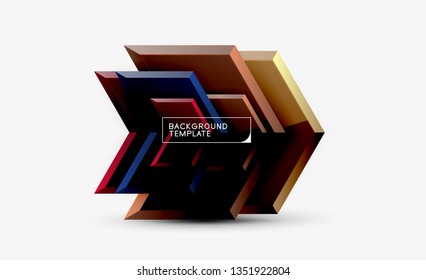 Fondo brillante brillante brillante, diseño geométrico moderno limpio, composición futurista, ilustración vectorial