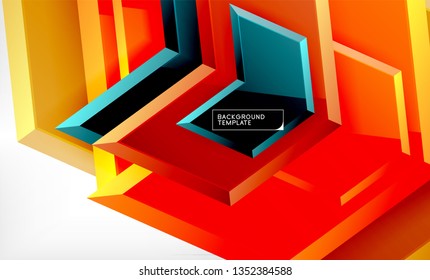 Fondo brillante brillante brillante, diseño geométrico moderno limpio, composición futurista, ilustración vectorial