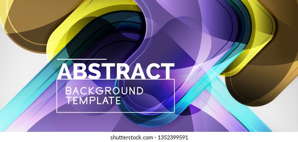 Fondo brillante brillante brillante, diseño geométrico moderno limpio, composición futurista, ilustración vectorial