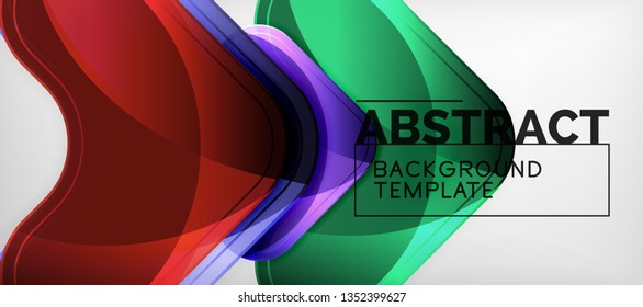 Shiny glossy arrows background, clean modern geometric design, futuristic composition, vector illustration