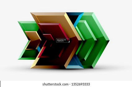Fondo brillante brillante brillante, diseño geométrico moderno limpio, composición futurista, ilustración vectorial