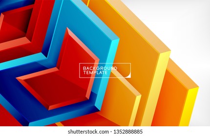 Fondo brillante brillante brillante, diseño geométrico moderno limpio, composición futurista, ilustración vectorial