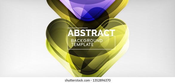 Shiny glossy arrows background, clean modern geometric design, futuristic composition, vector illustration