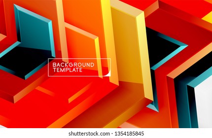 Fondo brillante brillante brillante, diseño geométrico moderno limpio, composición futurista, ilustración vectorial