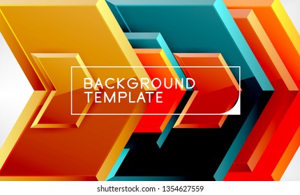Fondo brillante brillante brillante, diseño geométrico moderno limpio, composición futurista, ilustración vectorial